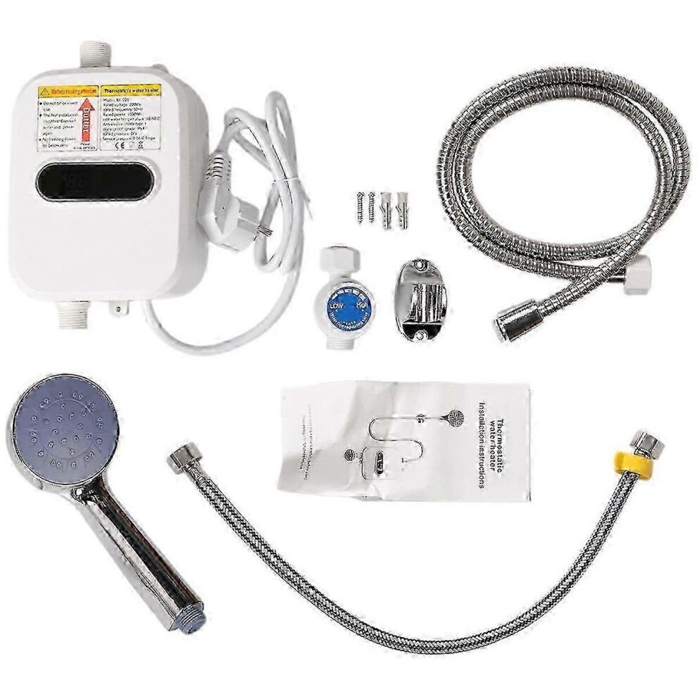 Instant Water Heater Shower 220V 3500W Eu Plug Bathroom Faucet - Ffy 9319739702910
