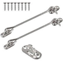2 Pcs Cabin Hook (8 Inch) with Screws - for Shutter Shed Window