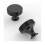 10 Pack Matte Black Knurled Cabinet Knobs - Round Kitchen Drawer Pulls for Dresser, Cupboard & Wardrobe Hardware 4