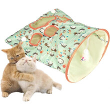 Cat Tunnel Bag for Indoor Cats, Crinkle Bag Toy Cat & Hamsters Play Tunnel Toy, Pet Foldable Tunnel Crinkle Sack Bag
