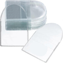 100Pcs Single Pocket Coin Flip, 2Inch Individual Clear Plastic Sleeves Holders Coin Holder Small Coi