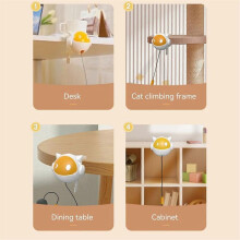 Electric Hang Cat Ball Toy Exercise Kitten Toy Interactive Cat Ball Toys Automatic Cat Toy for Self-