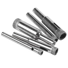 5Pcs Diamond Coated Core Hole Saw Bit Set Tool For Tile Marble Glass Ceramic 5/6/8/10/12mm