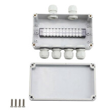 IP66 Waterproof Junction Box 2 in 4 Out Waterproof Electrical Box compatible Diameter 4-8 mm Wire