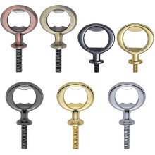 7 Pcs Metal Bottle Opener Blank Stainless Steel Flat Bottle Opener Inserts Kit Beer Opener Hardware for Wine Party