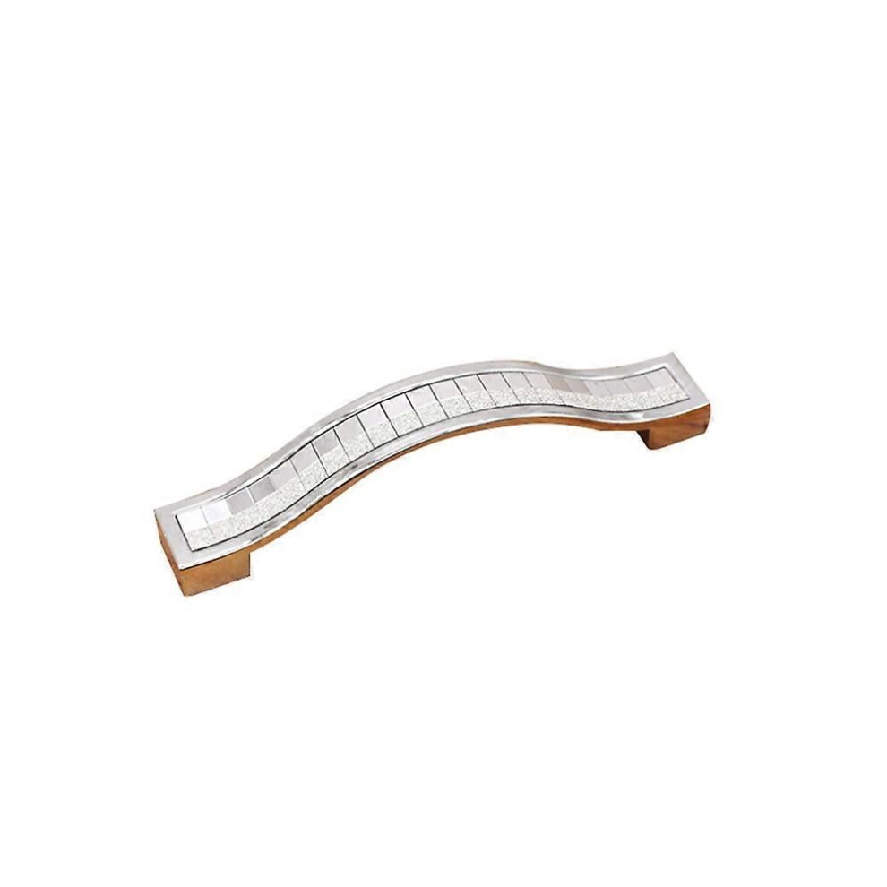 Zinc Alloy Door Knob Drawer Cupboard Wardrobe Pull Handle Furniture Fitting (Half Silver 96Mm) 9319739715187
