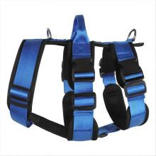 Explosionproof Big Dogs Harness with Handle compatible for Large Dog, Blue, M