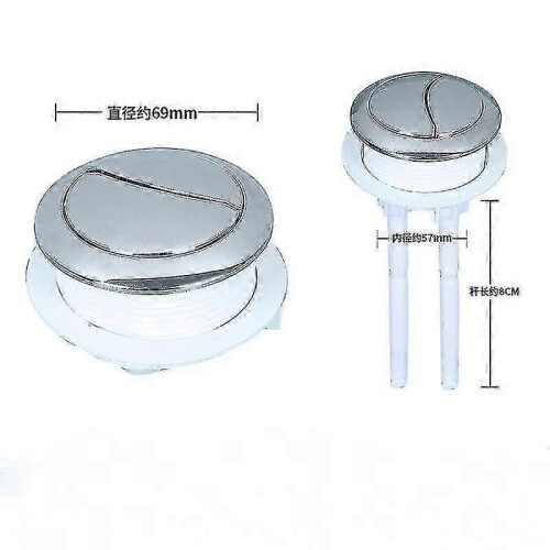 Universal Replacement Dual Flush Push Button Compatible Toilet Cistern Tank 1