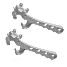 2er-Pack Multifunktions-Eimeröffner aus Aluminium, 5-Gallonen-Eimeröffner, Metall-Eimeröffner, Deckelentferner