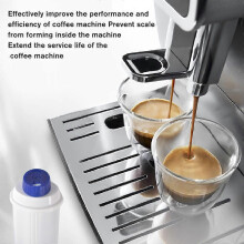 2 Stück Ersatz-Wasserfilterkartuschen, kompatibel mit Delonghi DLS C002 Kaffeevollautomaten mit Aktivkohlefilter