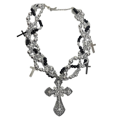 Collana gotica Dark Punk compatibile con Donna B