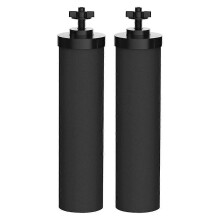 Premium-Wasserfilterkartusche mit schwarzen Elementen für das BERKEY Tischwasserreinigungssystem. Vergleichbar
