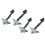 4PCS Car Door Stopper Check Strap Limiter for - 1