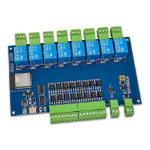 ESP32 RS485 Modbus 8 Channel Relay Module 9-24V TYPE-C with WIFI Bluetooth Support Modbus