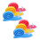 6-Pack TPE Snail-Shaped Door Stoppers, Assorted Colors, Protects Doors from Slamming 1