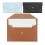 Set di 3 buste per contanti, impermeabili, marroni, nere e blu. 1