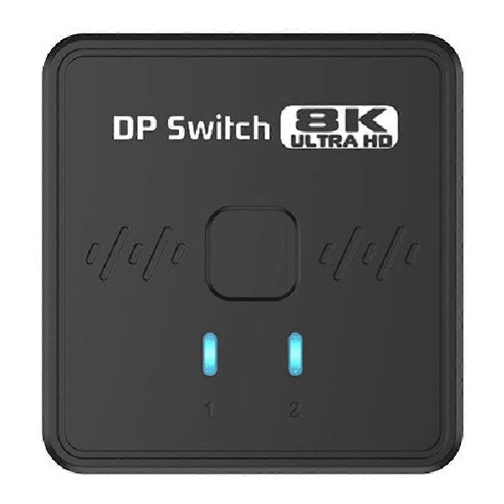 8K/30Hz Bi-Direction Dp 1.4 Switch/Splitter 2X1 Displayport Switcher Dp Splitter With Remote Contro 9319739656107