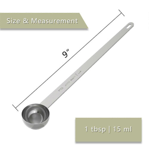 2PCS 2 Tablespoon Coffee Scoop,9.5inch Long Handle Measuring Spoon 2