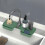 Kitchen Faucet Absorbent Mat Sink Splash Guard Silicone Black 2