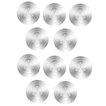 Adhesive Suction Sheet Thermally Conductive Iron Plate,60x60mm Silver