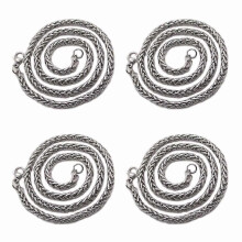 Collana alla moda compatibile con uomo e donna, 3 mm, 24 pollici