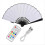 LED Glowing Folding Fan with Remote Control White 1