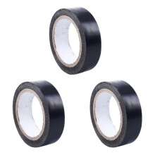 3 Pcs 19mmx10M Duct Waterproof Tape, Black