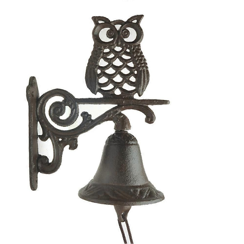 Vintage Doorbell Garden Cast Iron Doorbell Welcome Entrance Wall Bell Door Knocker Porch Decoration Doorbell 9319739712759