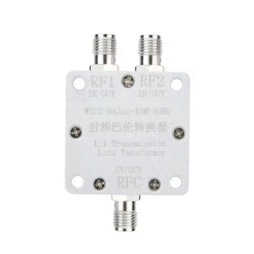 Μετατροπέας Balun 10M-8GHz Μετασχηματιστής γραμμής μετάδοσης 1:1