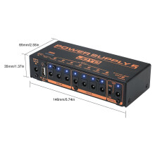 JOYO JP-05 Gitarreffekt Strömförsörjningsstation Distributör 8 Isolerade Utgångar för 9V/12V/18V Effektpedaler