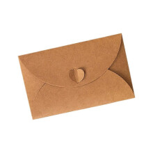 100 mini buste in carta kraft marrone, compatibili con carte regalo e biglietti da visita, 17,5 x 11