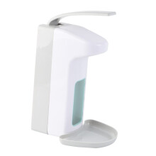 Wall Mounted Soap Dispenser with Hands Elbow Press, Manual Liquid Dispenser for Bathroom, Kitchen, Hotel, Hospital
