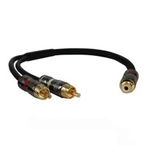 Cavo audio per amplificatore subwoofer per auto da 30 cm, connettore maschio-femmina in rame puro, cavo