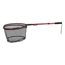 Aluminum Alloy Floating Fishing Net Foldable Extendable Portable for Easy Carrying and Storage Red