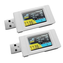 2 Stück Nerdminer USB-Miner 77KH/S BTC Solo Lottery Mining Miner mit Farbbildschirm Mini Bitcoin BTC