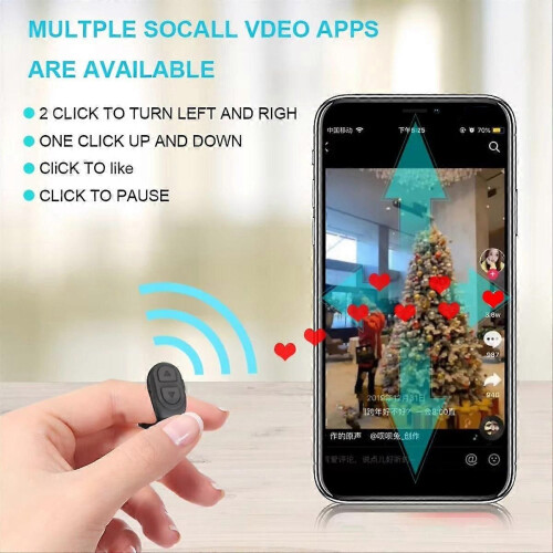 compatible for Scrolling Ring Wireless Camera Shutter Selfie Button 2