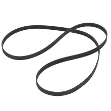 Musta levysoittimen levysoittimen hihna, vaihtokumi, tallentimen käyttöhihna, pituus 49 cm