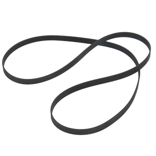 Black Record Player Turntable Belt Replacement Rubber Recorder Drive Belt 49cm Length