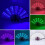 LED Glowing Folding Fan with Remote Control White 2