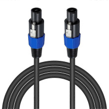 Speakon-Kabel, 1,8 m, professionelles 18-Gauge-Audiokabel (Stecker auf Stecker)