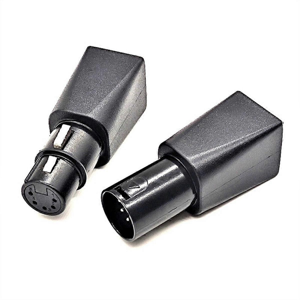 1Pair To Rj45 Connector Rj45 Ethernet To 5 Pin Xlr Female & Male Adapter For Audio Video 9319739655315