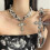 Collana gotica Dark Punk compatibile con Donna B 4