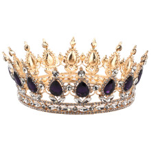 Ædel prinsessebrudtiara, vintagekrone med østrigske krystaller, kongelige tiaraer og krone med behagelig bærefornemmelse, blyfri nikkelfri til