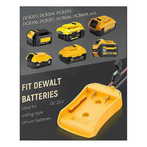 Προσαρμογέας Power Wheel συμβατός με μπαταρία λιθίου Dewalt 20 V 2