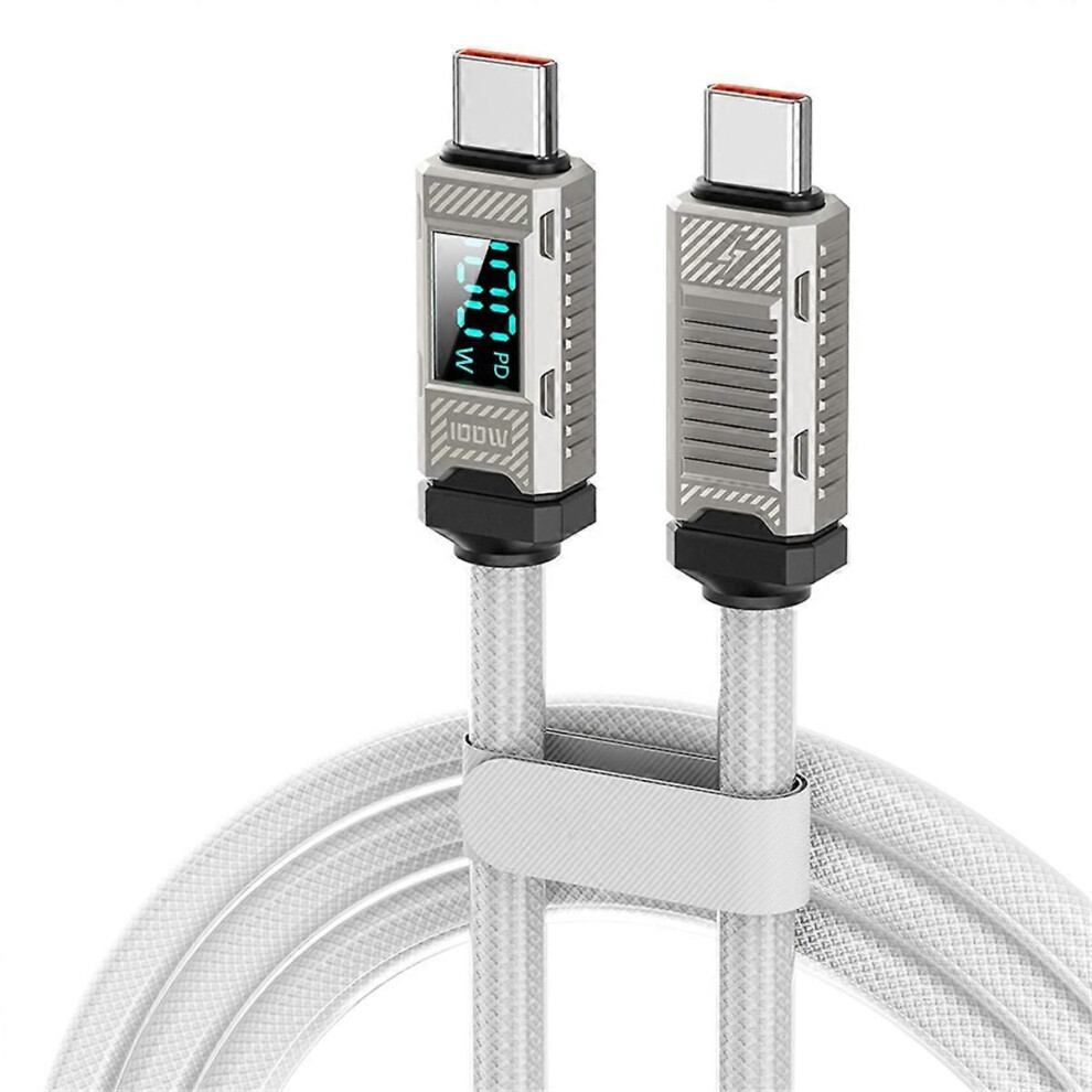 Usb C To Type C Cable For 16 15 Pro Max Led Pd100w Charger Wire For C Type Data Cord White 9319739655919