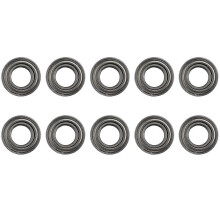 10pcs Miniature Rubber Sealed Metal Shielded Metric Radial Ball Bearing, MR126 ZZ 6 X 12 X 4MM