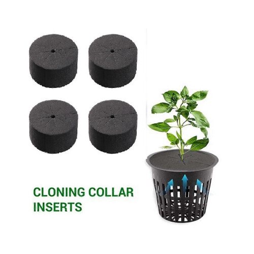 40Pcs Garden Clone Collars Neoprene Inserts Sponge Block for 2 Inch Net Pots Hydroponics Systems an 2