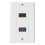 2-θυρών HDMI + USB 3.0 θηλυκή πρίζα τοίχου, προσαρμογέας προέκτασης πάνελ τοίχου 1