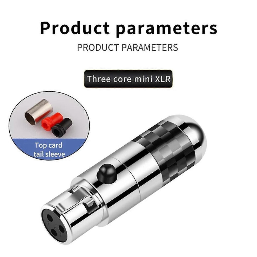 Xlr Female Connectors 4Pin Rhodium Plated Audio Plug Hifi Mic Jack 9319739659160