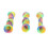 3 Pack Cat Spring Tubes, Colorful Bouncing Interactive Cat Toy with Bell and Catnip 3